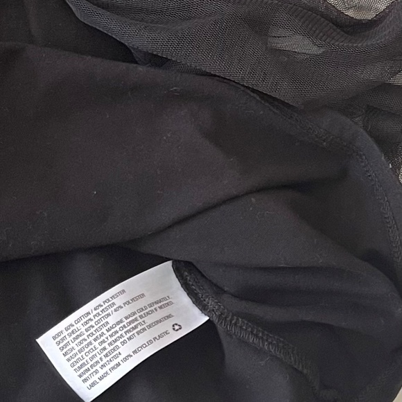 CAT & JACK Black Mesh Sequin Dress Size S 6/6X - Picture 9 of 11